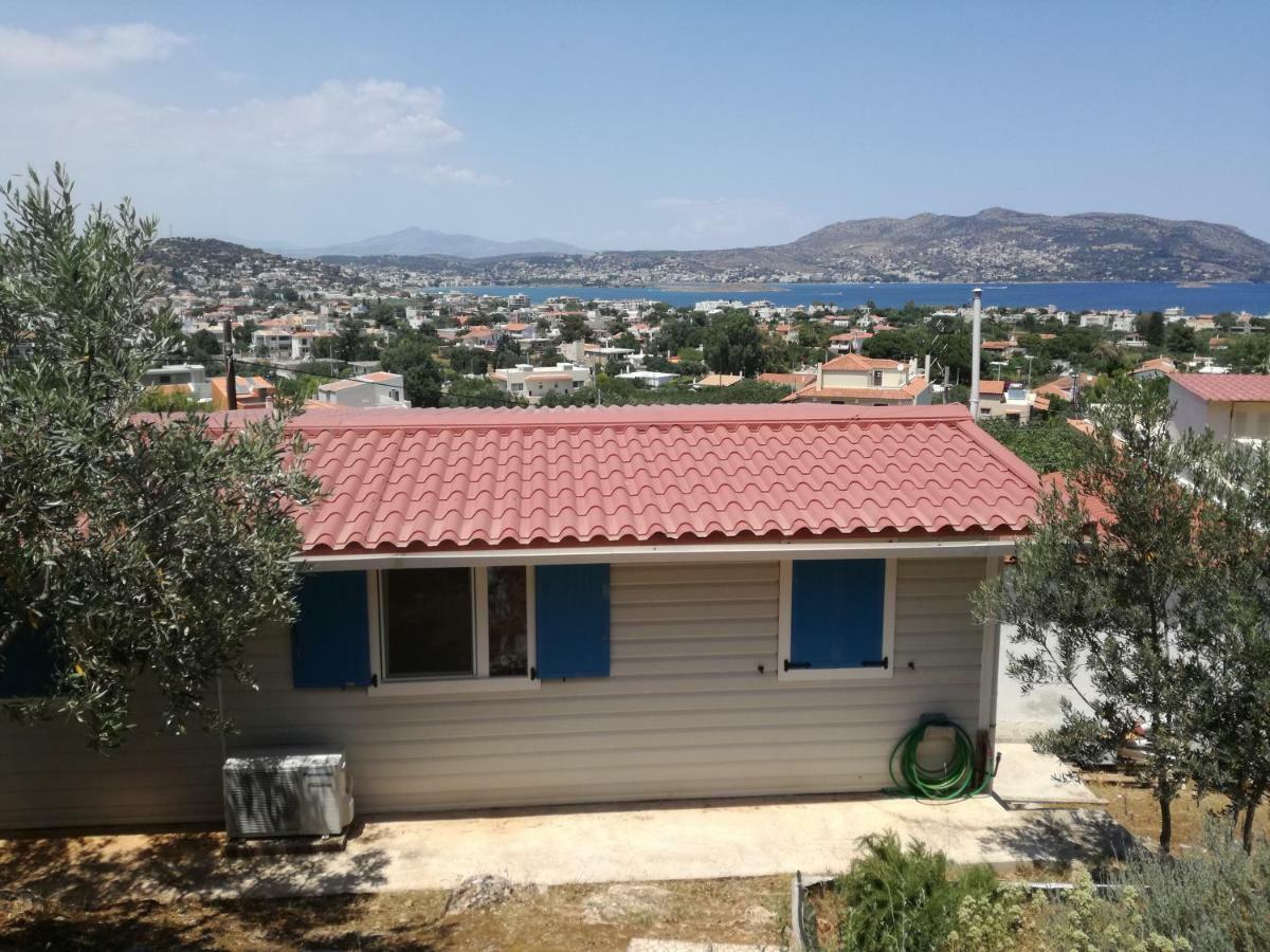 Small House Great View In Porto-Rafti Gulf Pórto Ráfti Exteriör bild